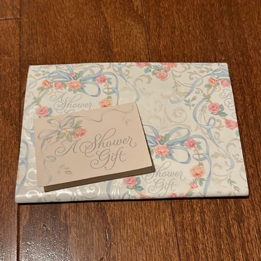 Hallmark vintage wedding shower wrapping paper